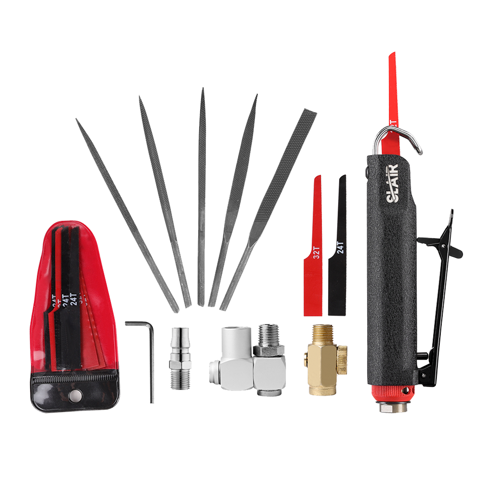 SLAIR Tool Kit 12PC AIR BODY SAW KIT, WITH BLADE, FILER, BMC SET